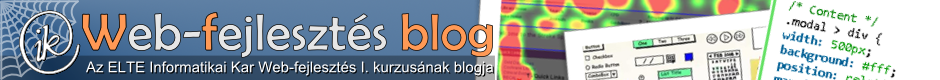 Web-fejlesztés kurzus blog – fejléc